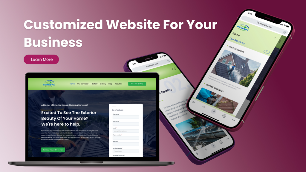 Customized Website For Your Business