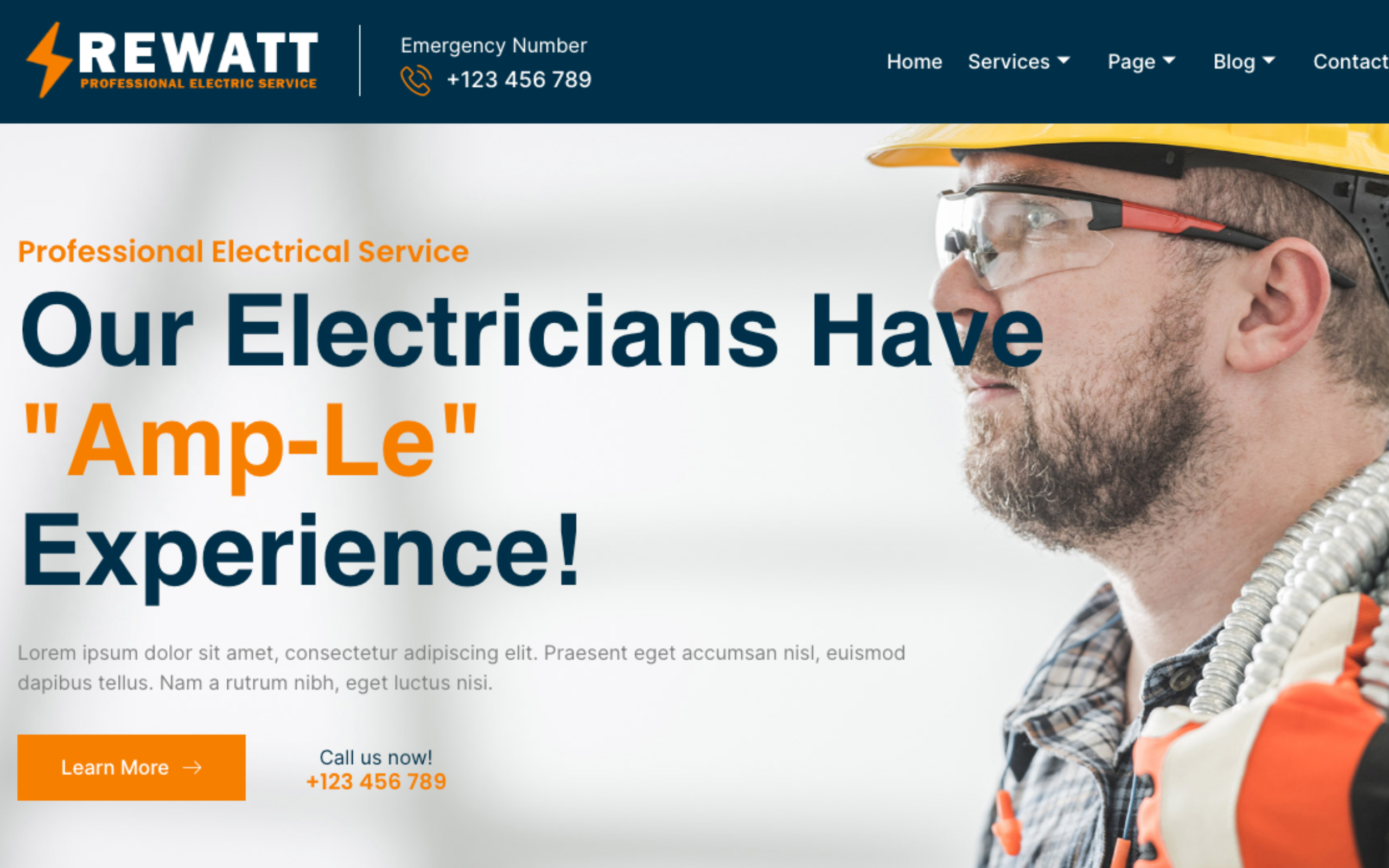 Rewatt - Professional Electrical Services Elementor