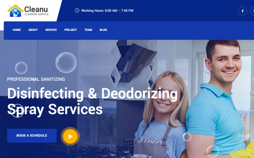 Cleanu - Cleaning Services WordPress